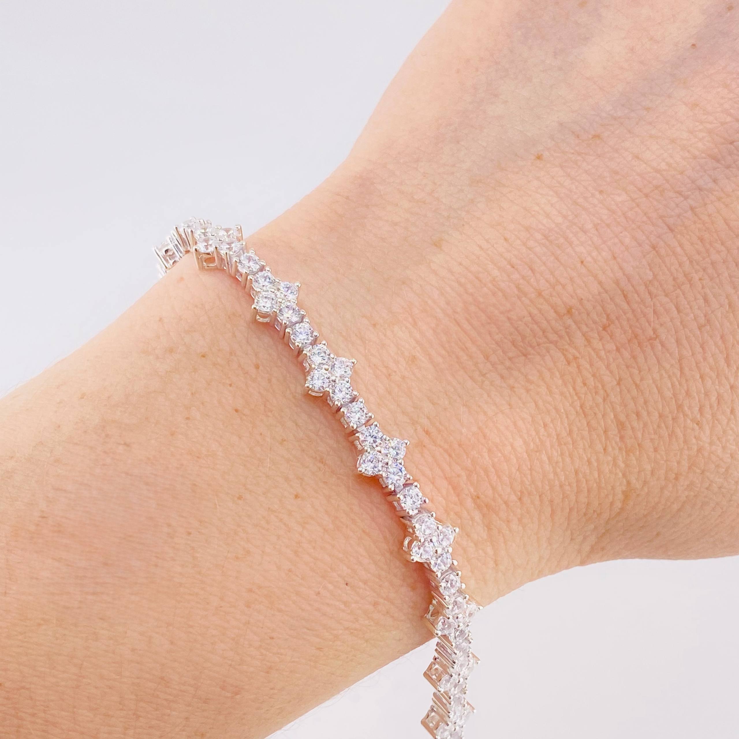 Pulso Borde De Estrella 10.65 g / 18.8 cm / 6.4 mm Plata 925