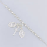 Pulso Bolas Santos Colgantes 5.1 g / 21.5 cm / 3 mm Plata 925