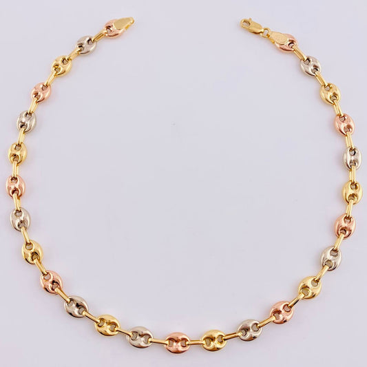 Tobillera Gc 4.5 g / 24.5 cm / 5.1 mm Tres Oros 18K