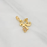 Dije Fe Corazon 1.1g / 1.8cm Oro Amarillo 18K