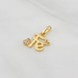 Dije Fe Corazon 1.1g / 1.8cm Oro Amarillo 18K