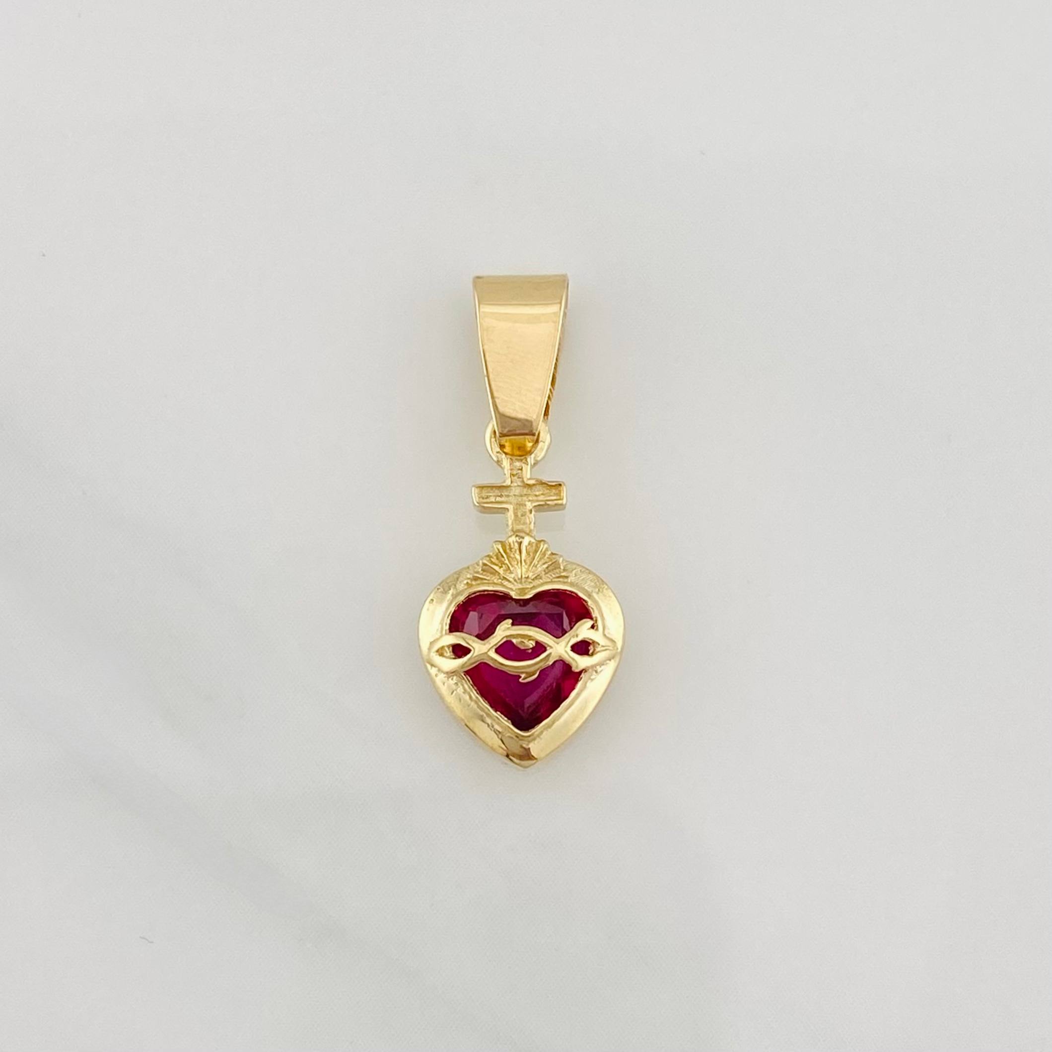 Dije Corazon de Fe 1.45g / 2.2cm Oro Amarillo 18K