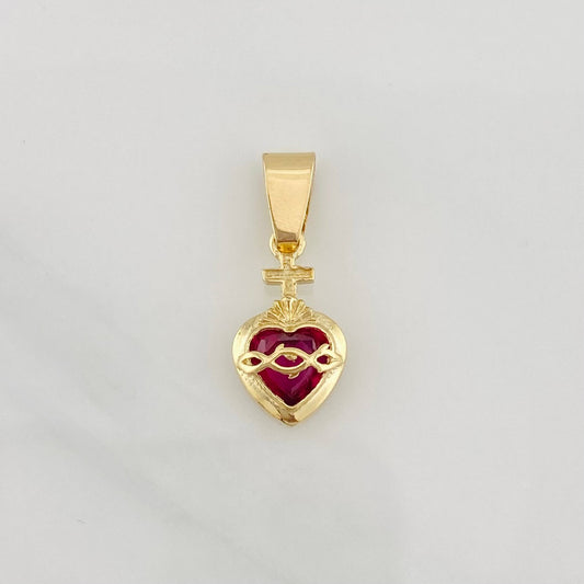 Dije Corazon de Fe 1.45g / 2.2cm Oro Amarillo 18K