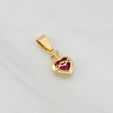 Dije Corazon de Fe 1.45g / 2.2cm Oro Amarillo 18K