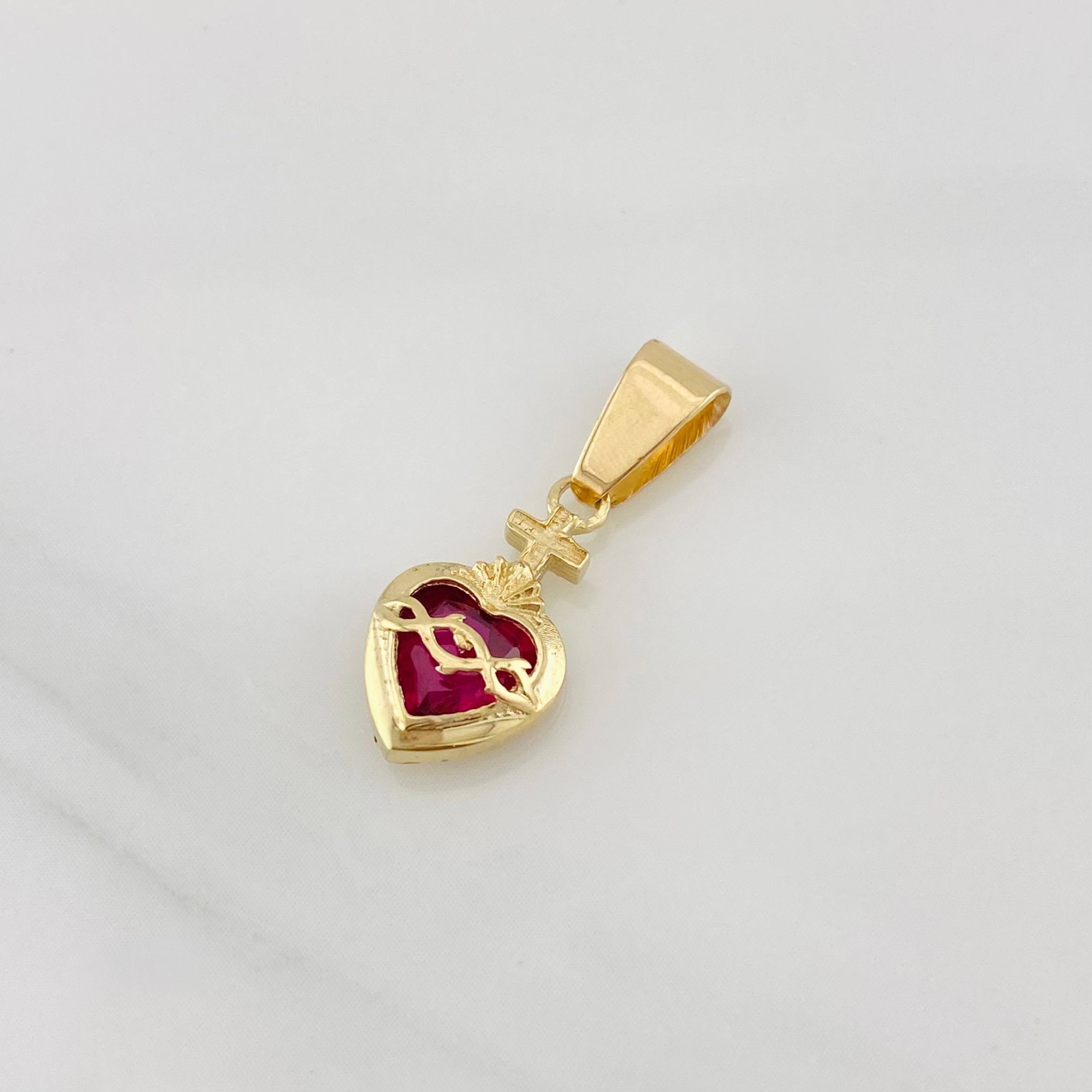 Dije Corazon de Fe 1.45g / 2.2cm Oro Amarillo 18K