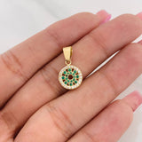 Dije Ojo Protector 1.9g / 2cm Oro Amarillo 18K
