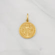 Dije Medalla San Benito 1.75g / 2.3cm Oro Amarillo 18K