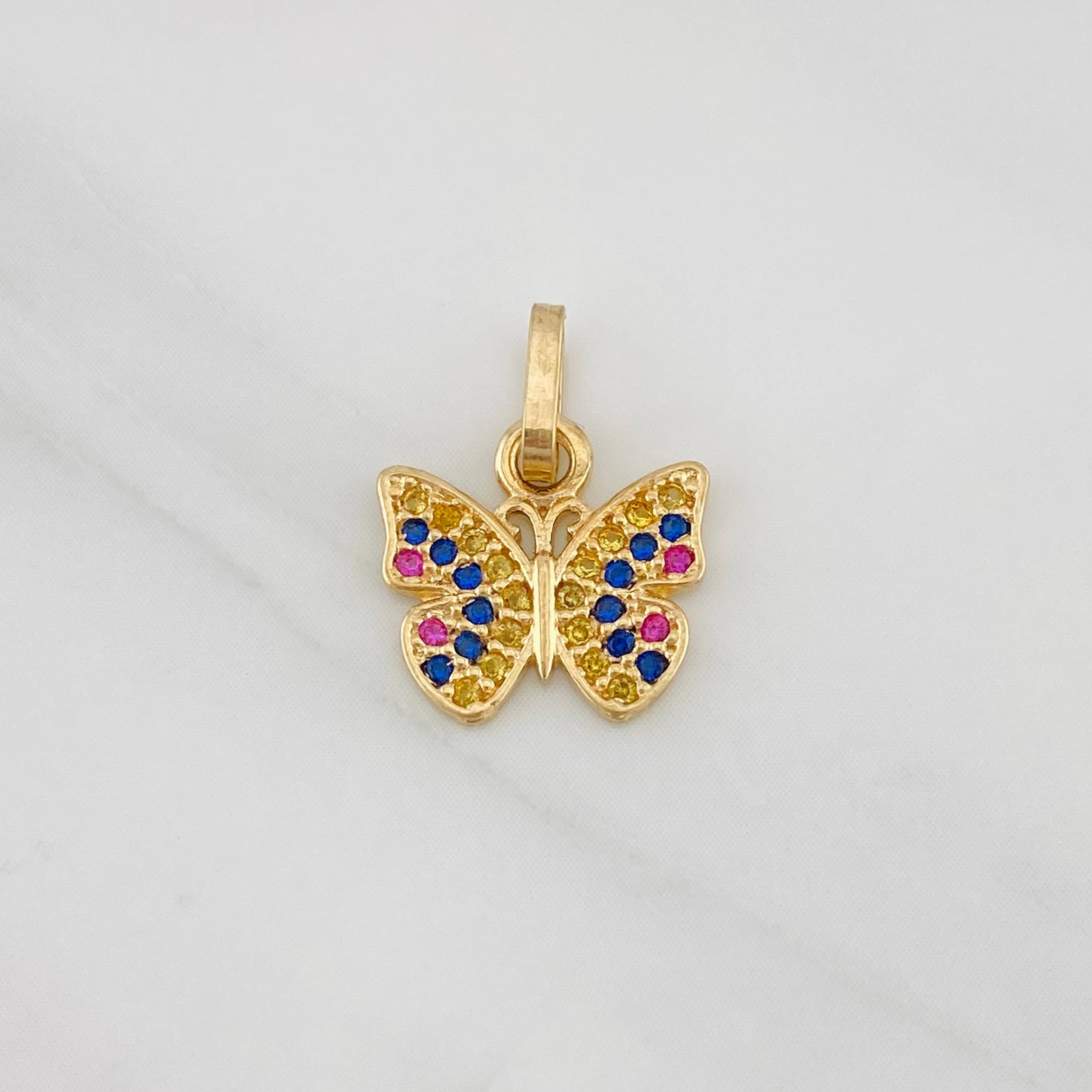 Dije Mariposa 1.15g / 1.5cm Oro Amarillo 18K