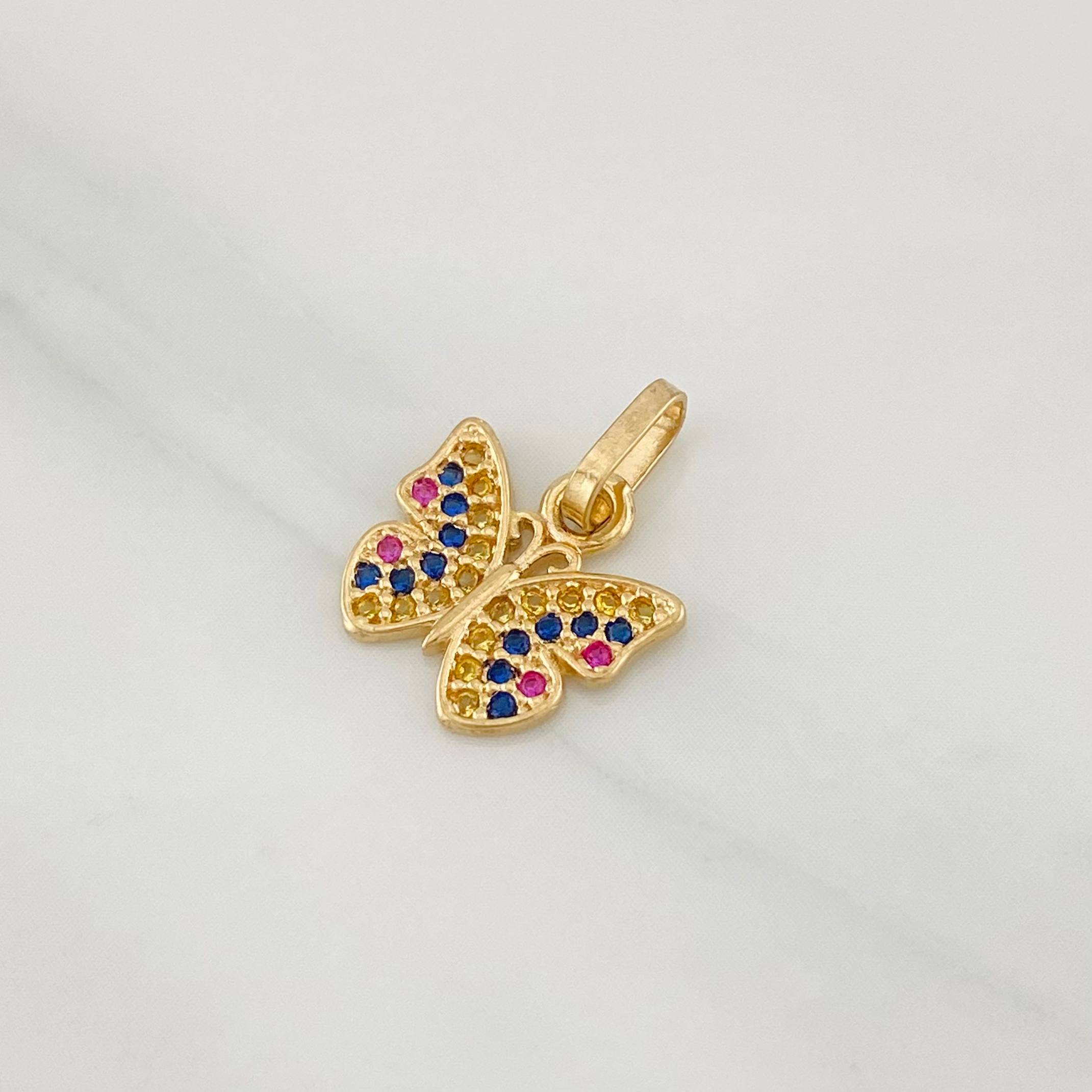 Dije Mariposa 1.05g / 1.5cm Oro Amarillo 18K