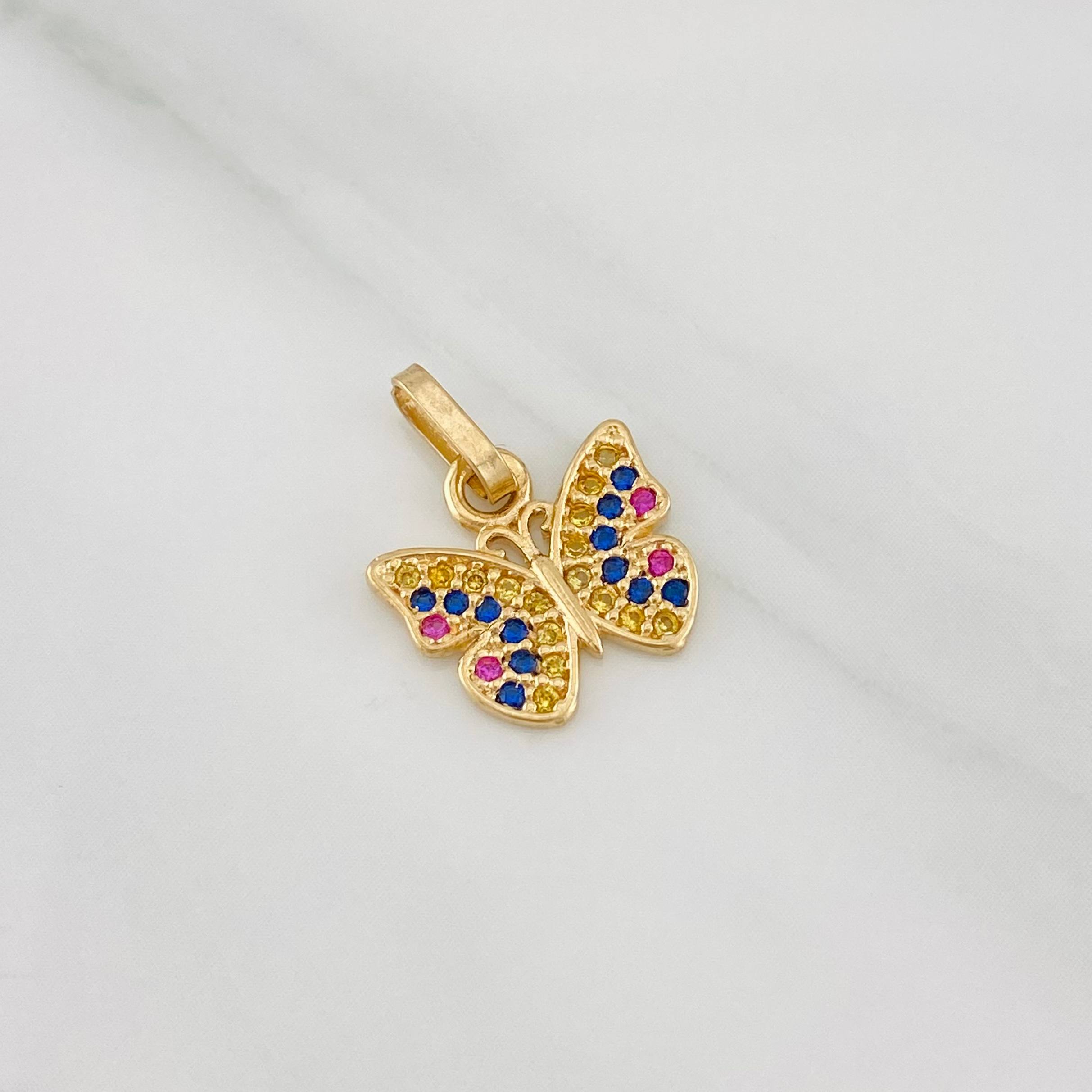 Dije Mariposa 1.15g / 1.5cm Oro Amarillo 18K
