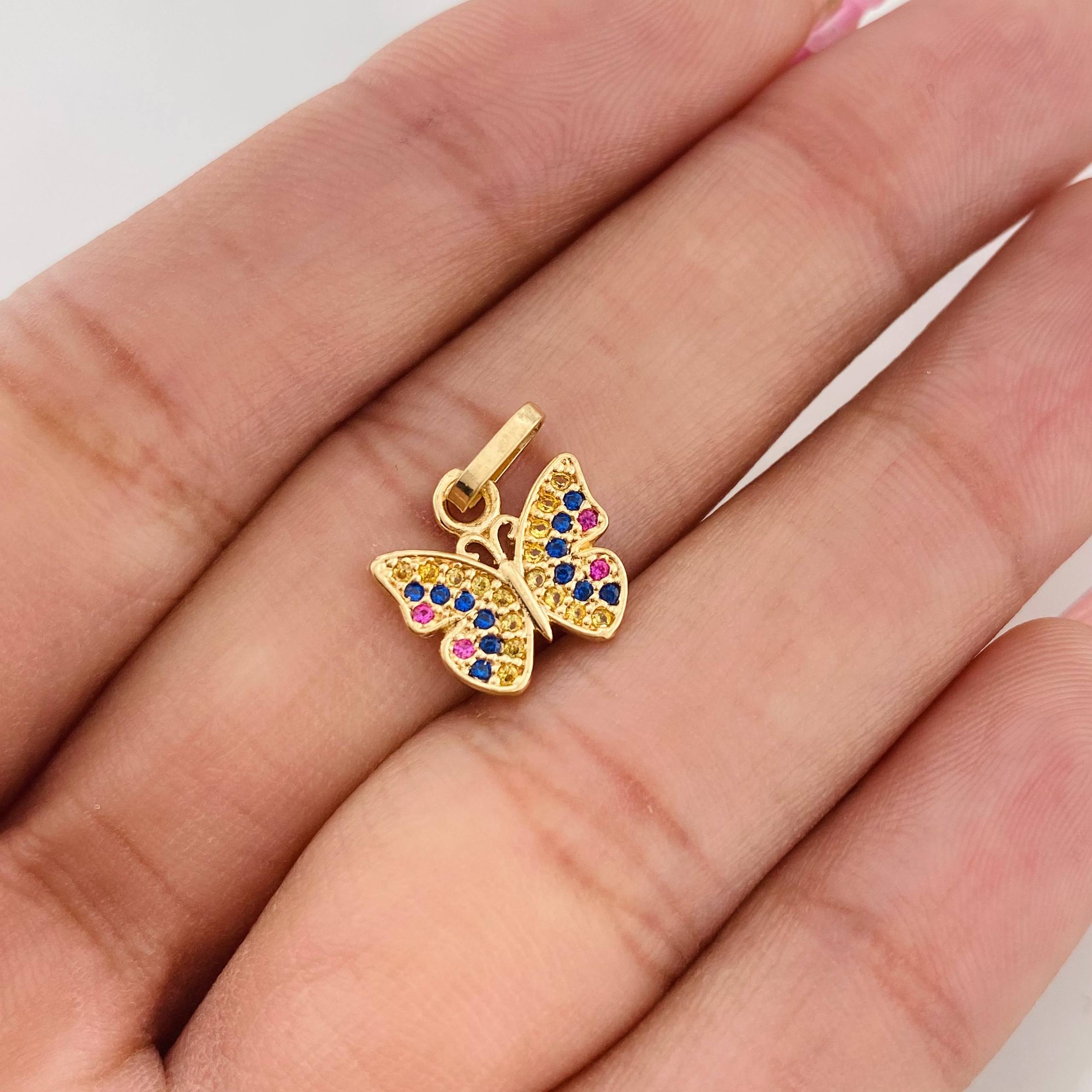 Dije Mariposa 1.15g / 1.5cm Oro Amarillo 18K