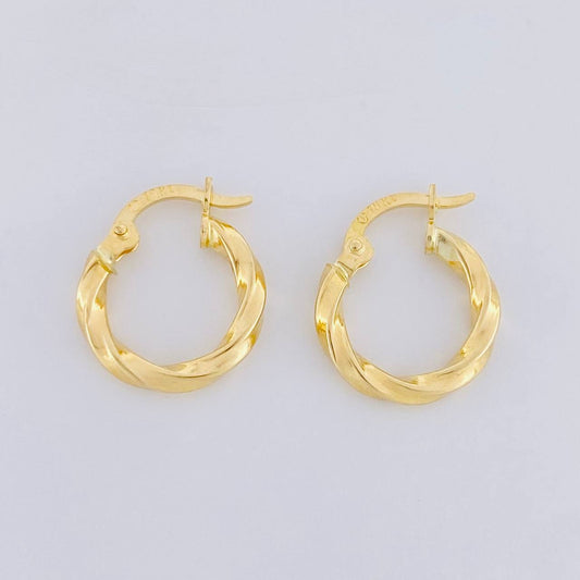 Candongas Bridget 1.1g / 1.5cm Oro Amarillo 18K
