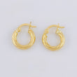 Candongas Ozy 1.3g / 1.2cm Oro Amarillo 18K