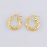 Candongas Ozy 1.2g / 1.2cm Oro Amarillo 18K