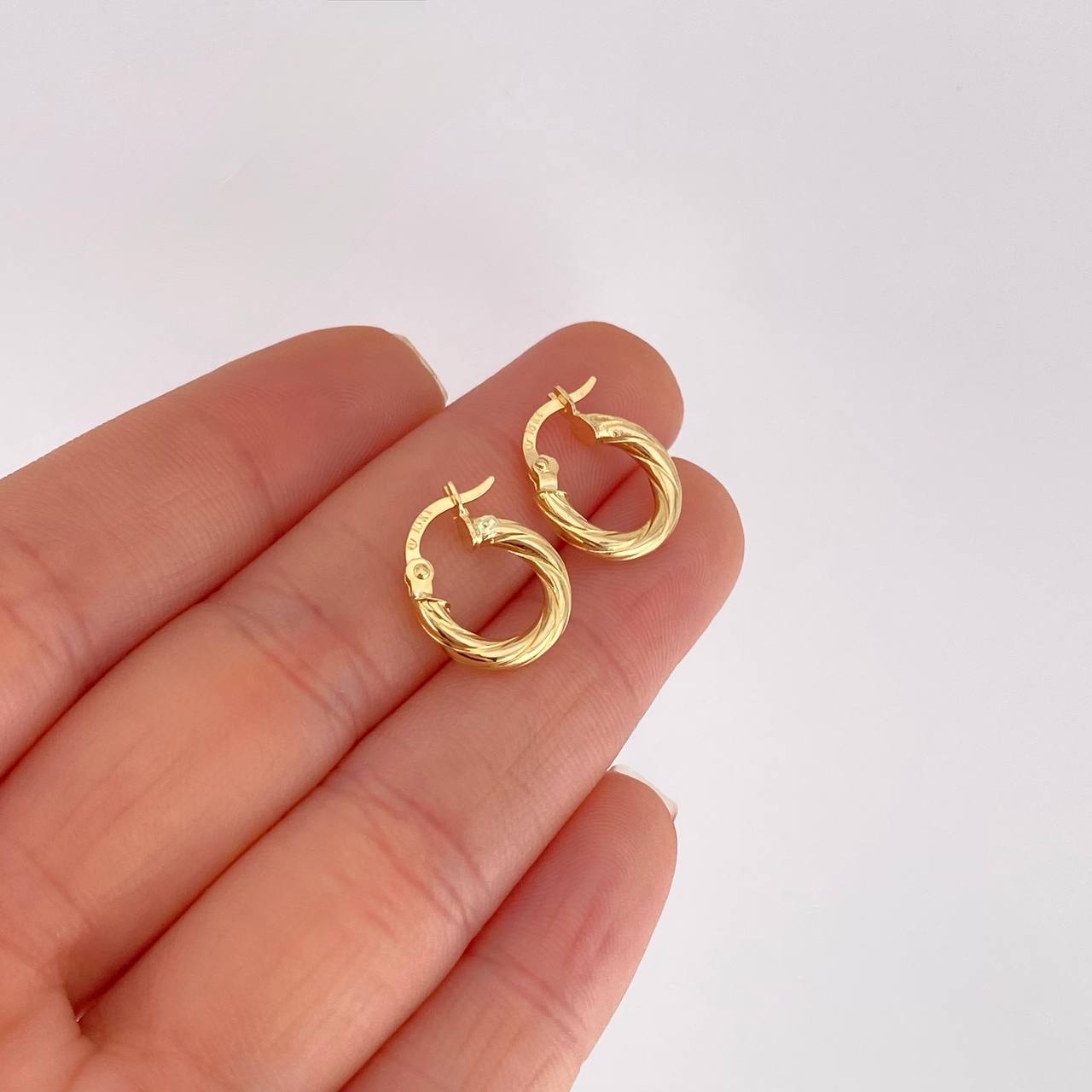 Candongas Ozy 1.3g / 1.2cm Oro Amarillo 18K