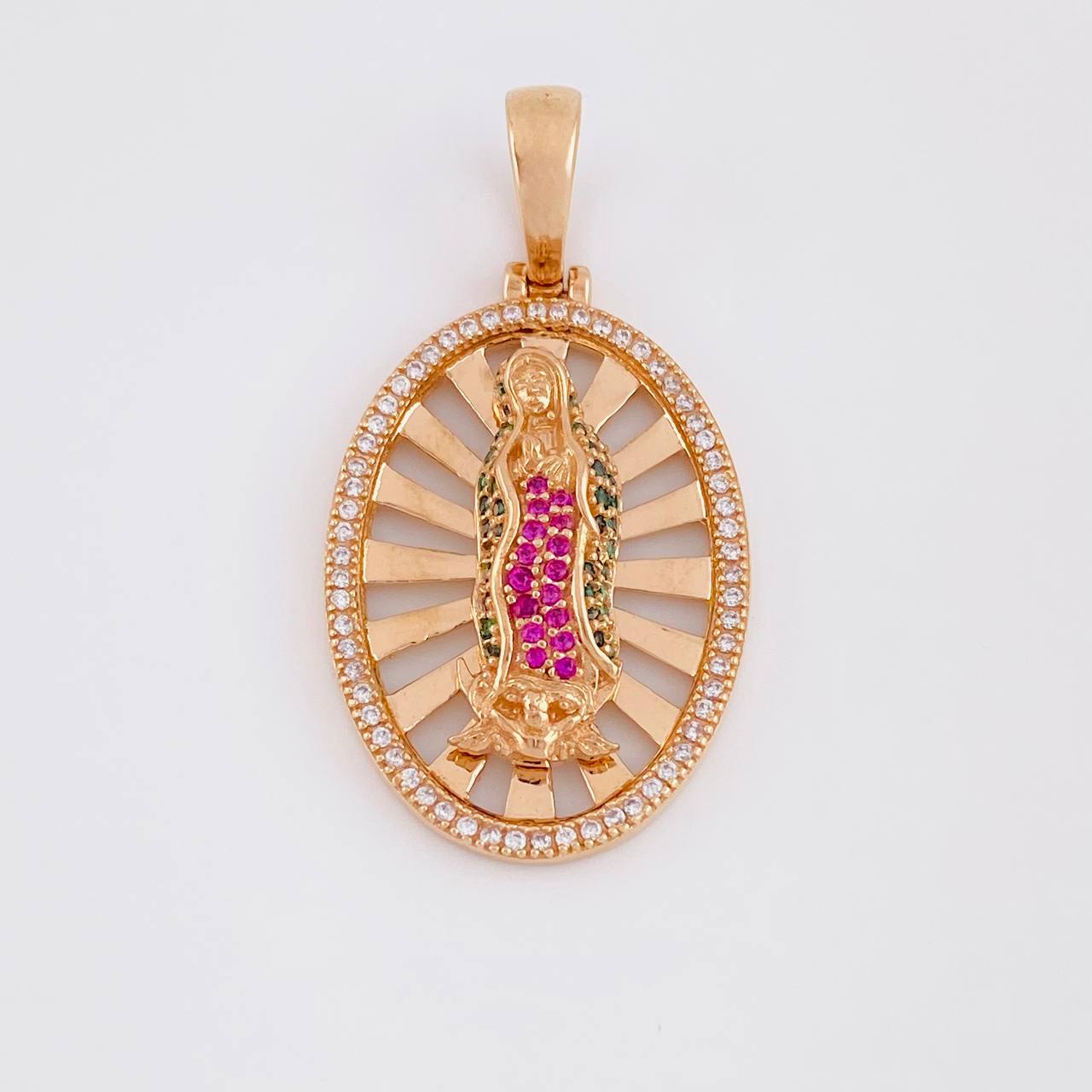 Dije Virgen Guadalupe 8g / 4cm Oro Rosa 18K