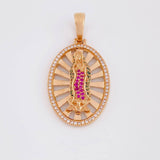 Dije Virgen Guadalupe 8g / 4cm Oro Rosa 18K
