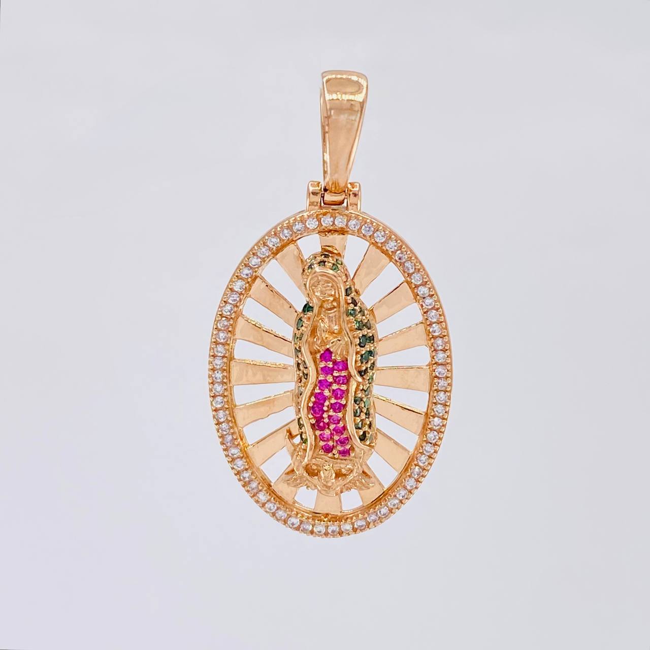 Dije Virgen Guadalupe 8g / 4cm Oro Rosa 18K