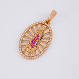 Dije Virgen Guadalupe 8g / 4cm Oro Rosa 18K