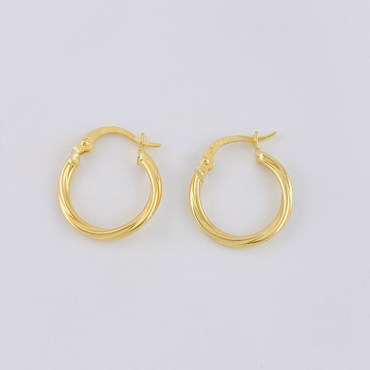 Candongas Arielle 1.2g / 1.8cm Oro Amarillo 18K