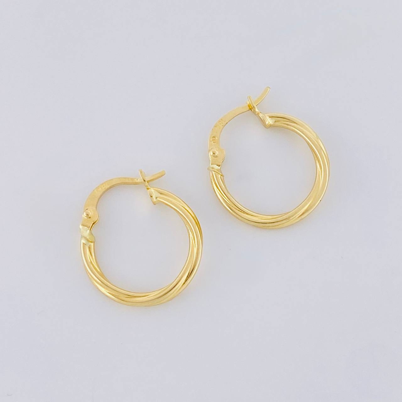 Candongas Arielle 1.2g / 1.8cm Oro Amarillo 18K
