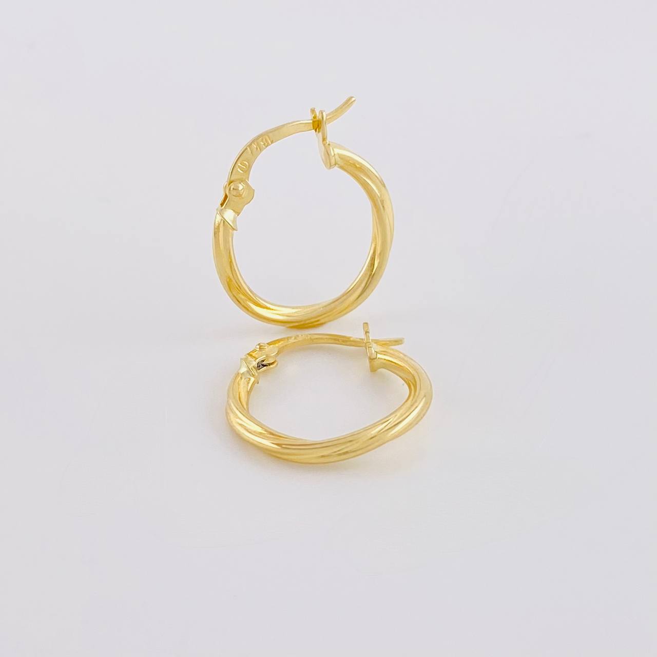 Candongas Arielle 1.2g / 1.8cm Oro Amarillo 18K