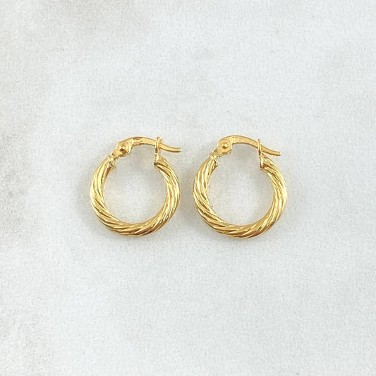 Candongas Mary 1.2gr / 1.8cm / Oro Amarillo 18K