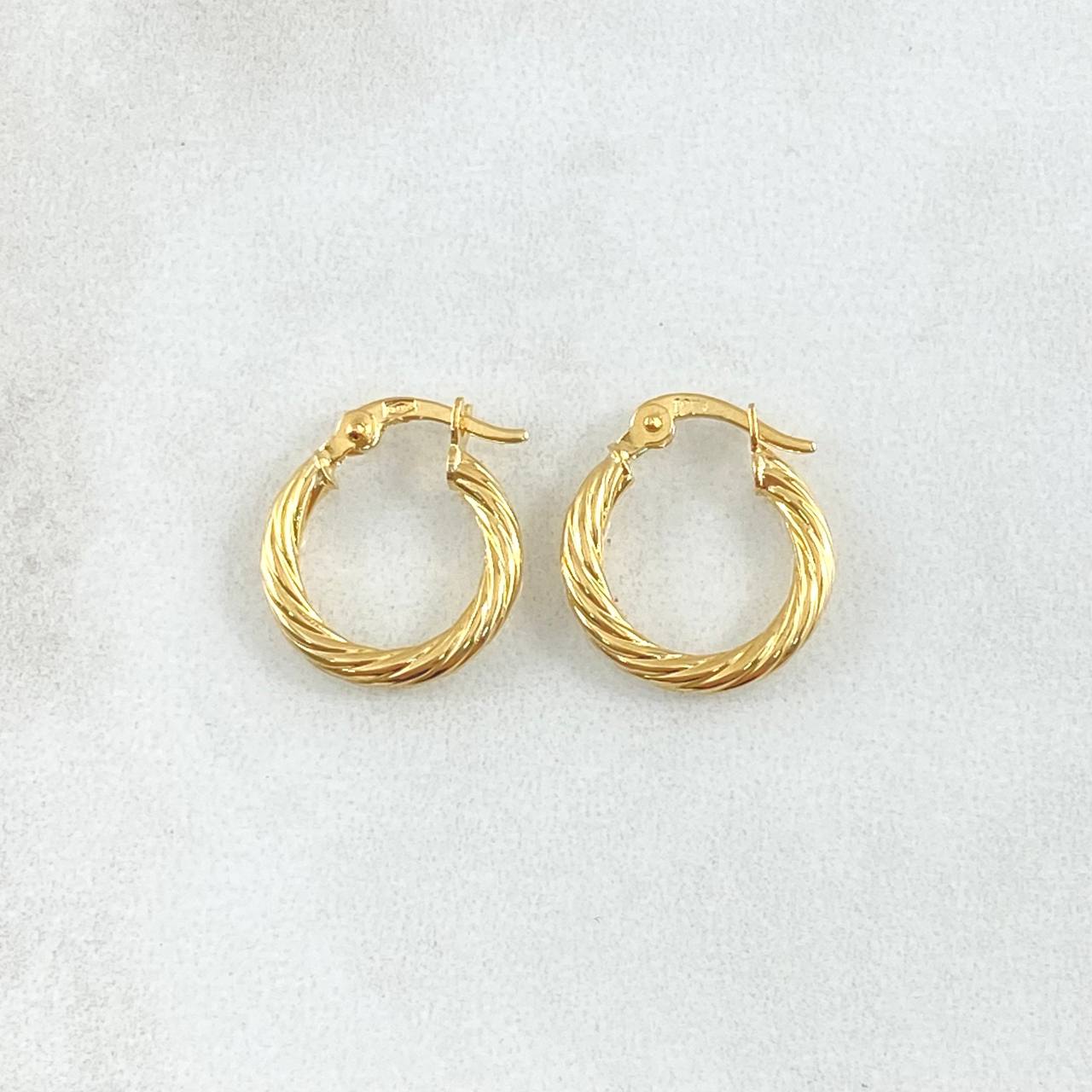 Candongas Mary 1.15gr / 1.6cm / Oro Amarillo 18K