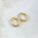 Candongas Mary 1.1gr / 1.6cm / Oro Amarillo 18K