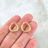 Candongas Mary 1.1gr / 1.6cm / Oro Amarillo 18K