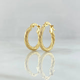 Candongas Mary 1.2gr / 1.8cm / Oro Amarillo 18K