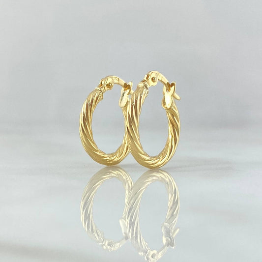 Candongas Mary 1.25gr / 1.6cm / Oro Amarillo 18K ©