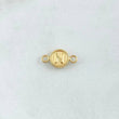 Herraje Letra N 0.45gr / 1.5cm / Circulo Bordeado Oro Amarillo 18K