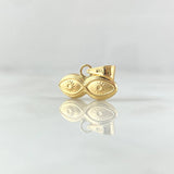 Dije Ojos De Santa Lucia 0.6gr / 1.5cm / Oro Amarillo 18K