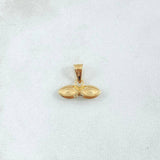 Dije Ojos Santa Lucía 0.35gr / 1cm / Oro Amarillo 18K ©