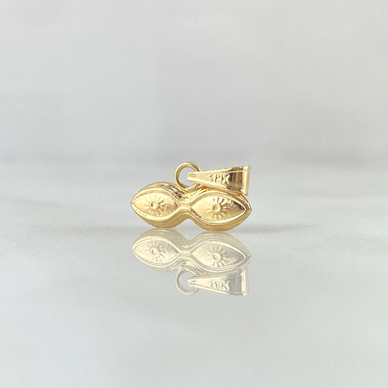 Dije Ojos De Santa Lucia 0.35gr / 1cm / Oro Amarillo 18K