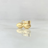 Dije Ojos De Santa Lucia 0.35gr / 1cm / Oro Amarillo 18K