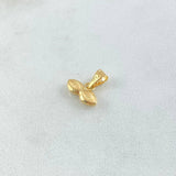 Dije Ojos De Santa Lucia 0.3gr / 1cm / Oro Amarillo 18K
