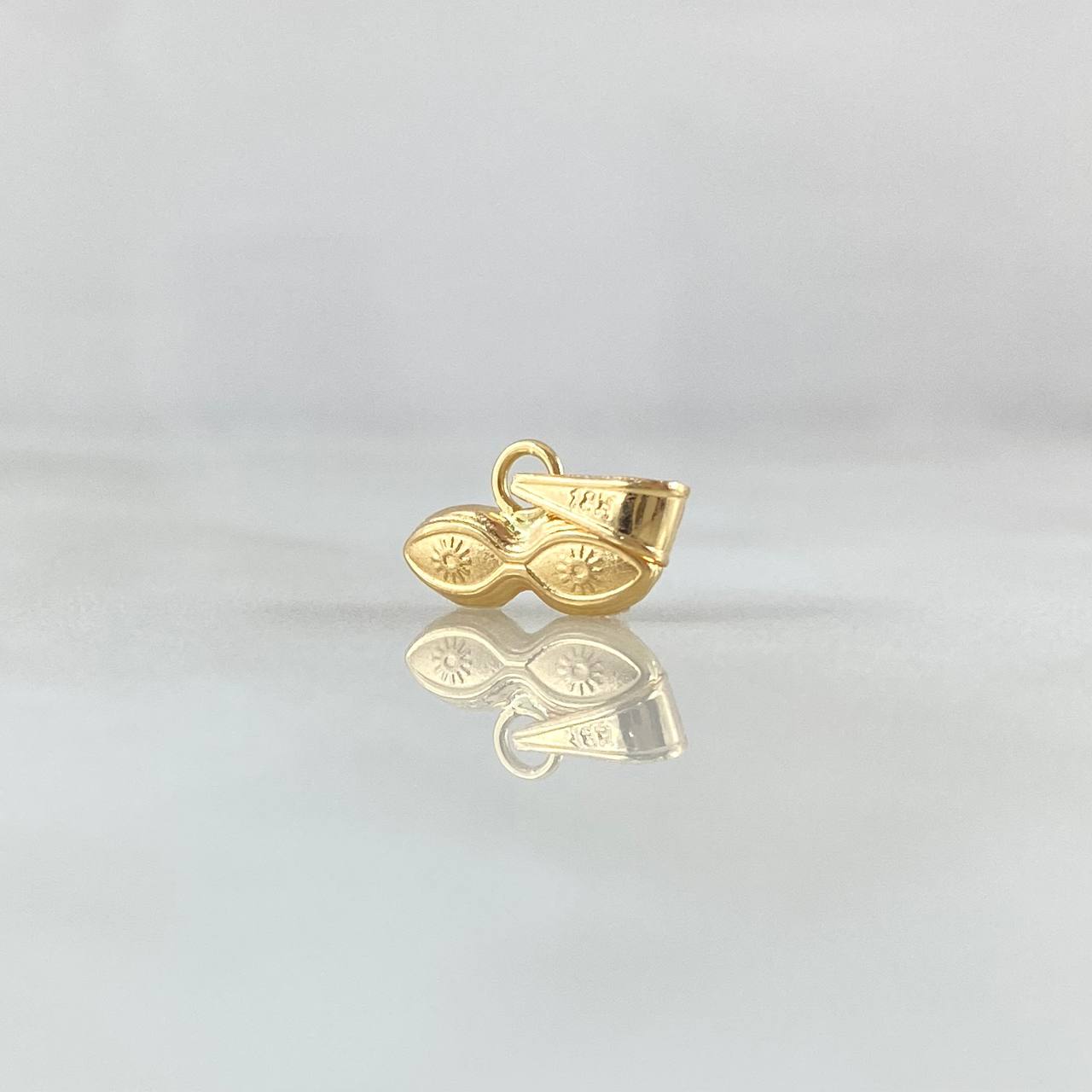 Dije Ojos De Santa Lucia 0.3gr / 1cm / Oro Amarillo 18K