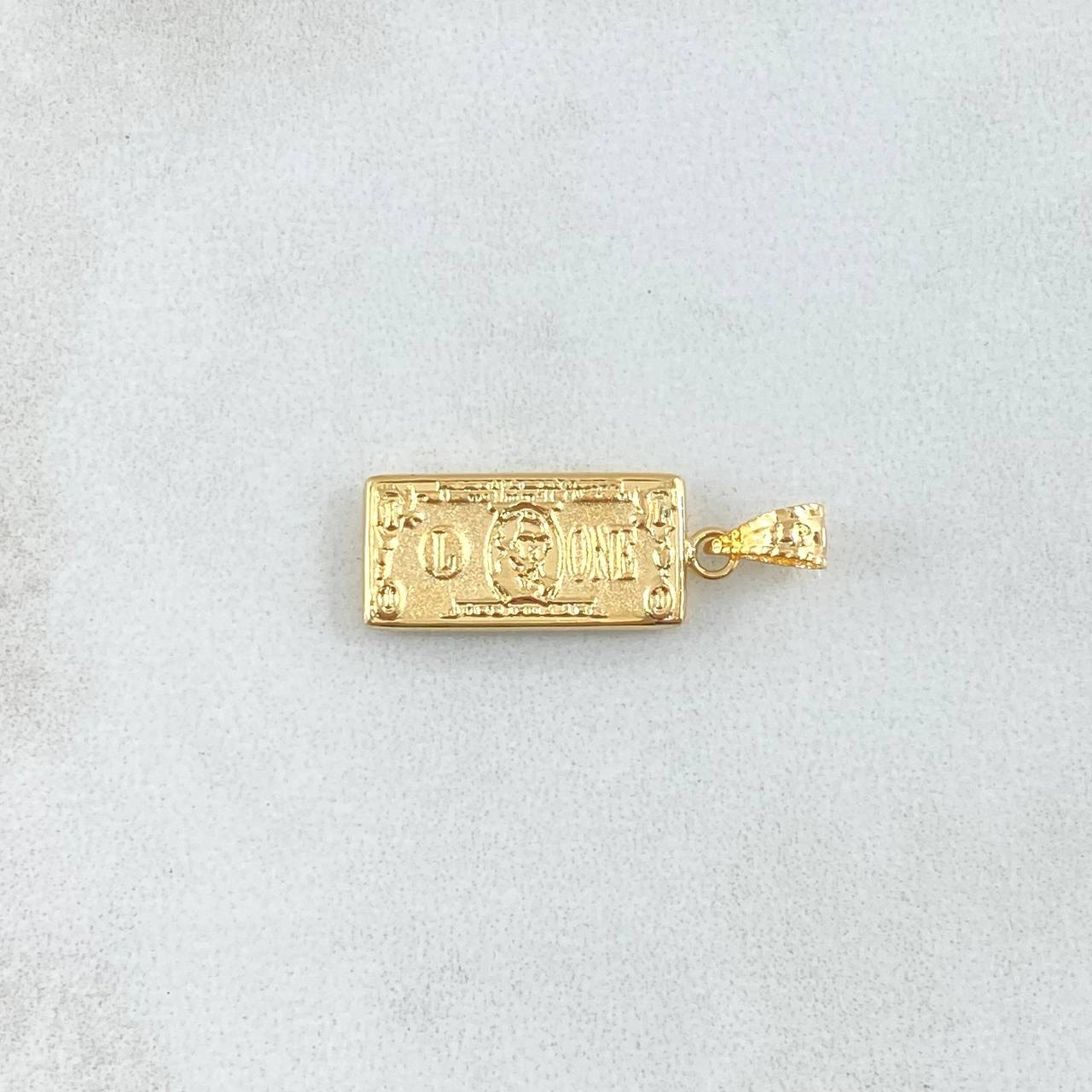 Dije One Dólar 0.55gr / 2cm / Oro 18K
