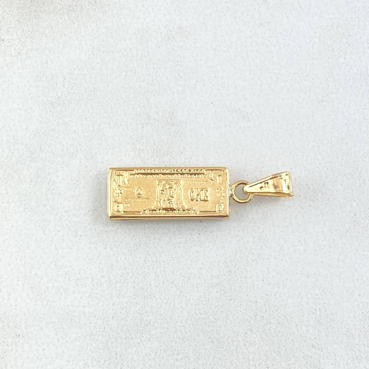 Dije Dólar 0.8gr / 2.3cm / Oro Amarillo 18K ©
