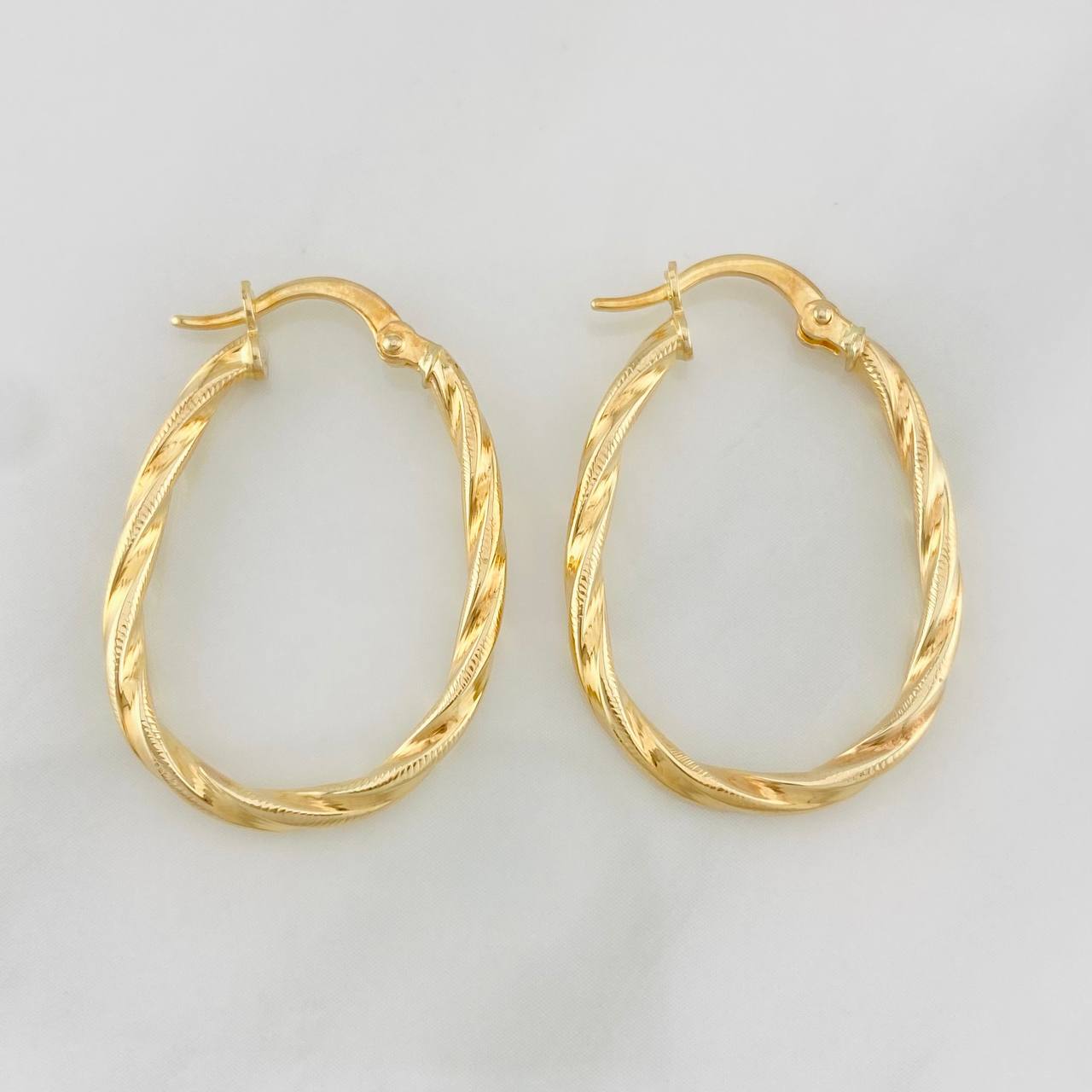 Candongas Mary Ovaladas 1.5g / 3cm Oro Amarillo 18K