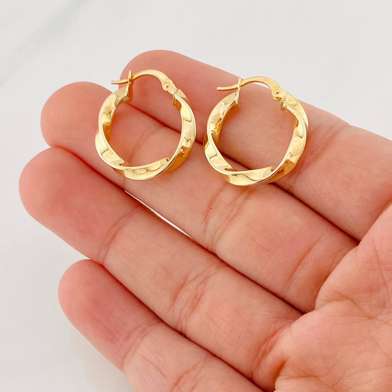 Candongas Asby 2g / 2.4cm Oro Amarillo 18K