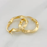 Candongas Asby 2g / 2.4cm Oro Amarillo 18K