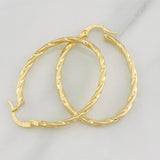 Candongas Mary Ovaladas 1.9g / 3.7cm Oro Amarillo 18K