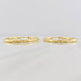 Candongas Mary Ovaladas 1.9g / 3.7cm Oro Amarillo 18K