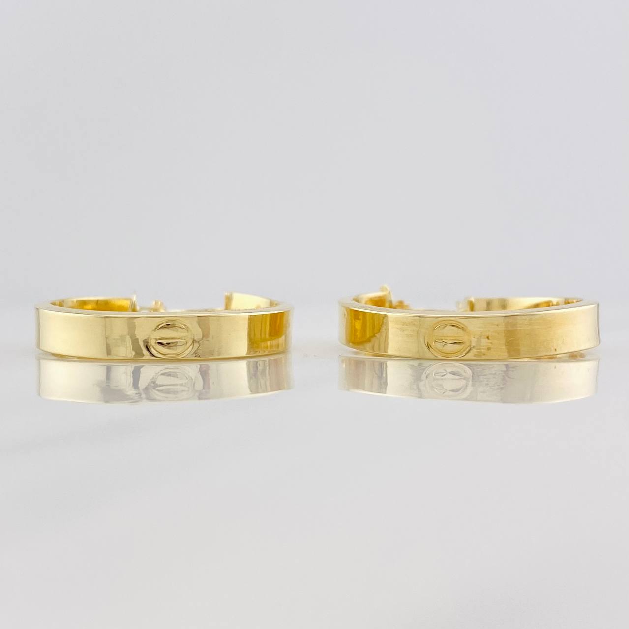 Candongas Tornillo 3.3g / 3cm Oro Amarillo 18K