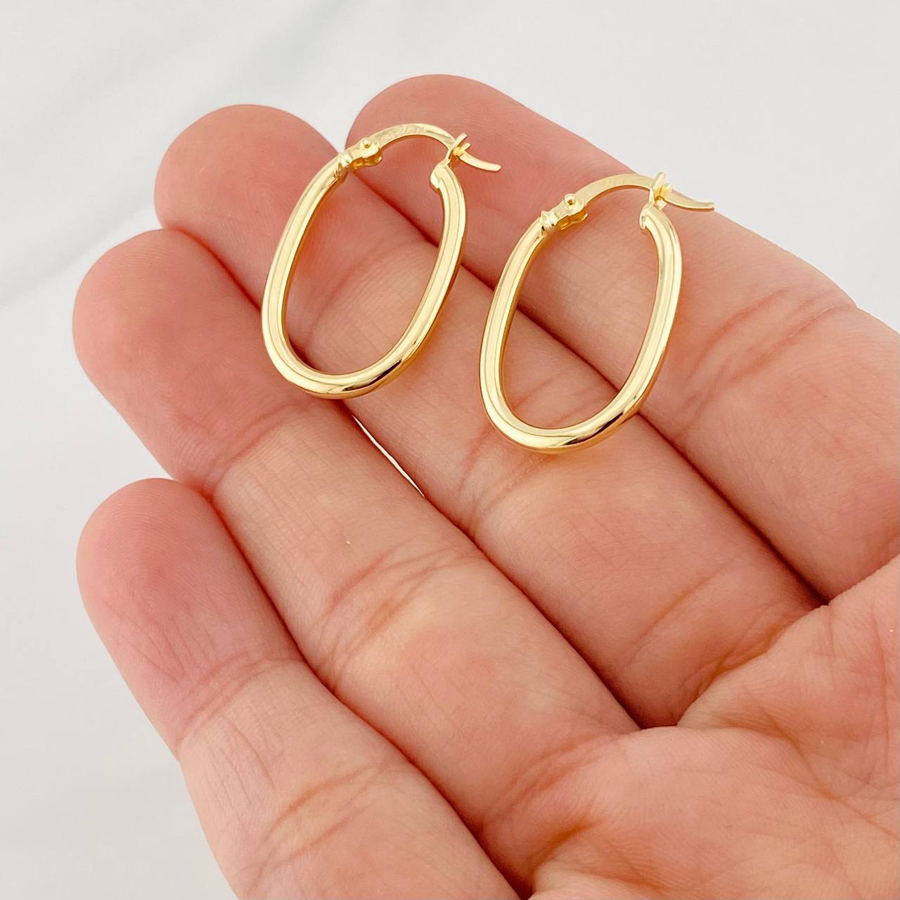 Candongas Jass Ovaladas 1.55g / 2.6cm Oro Amarillo 18K