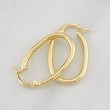 Candongas Jass Ovaladas 1.55g / 2.6cm Oro Amarillo 18K