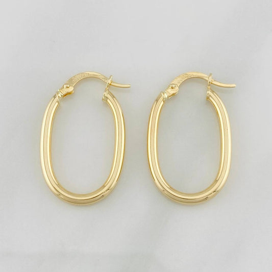 Candongas Jass Ovaladas 1.55g / 2.6cm Oro Amarillo 18K